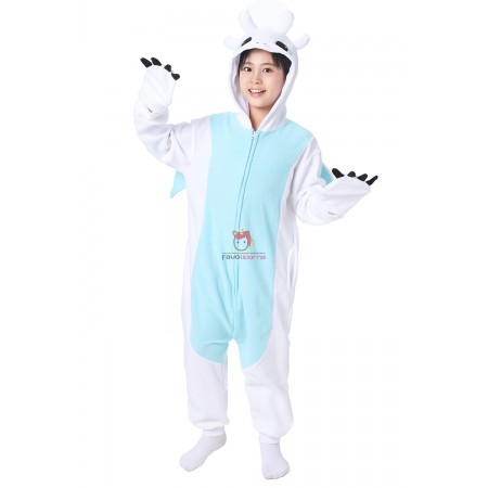 Pyjama Kigurumi Light Fury pour enfants Déguisement de pyjama