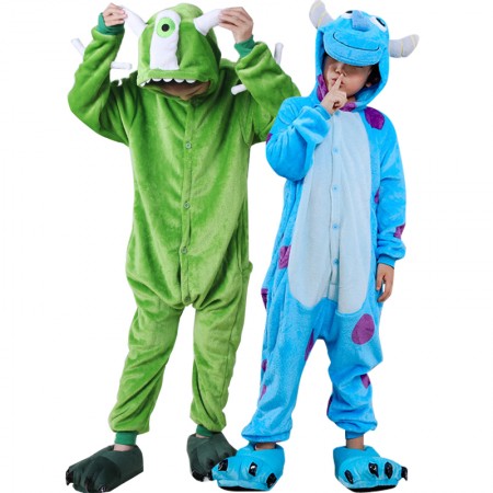 Déguisement Monstres & Cie Sully & Mike Wazowski & Boo Onesie pour enfants