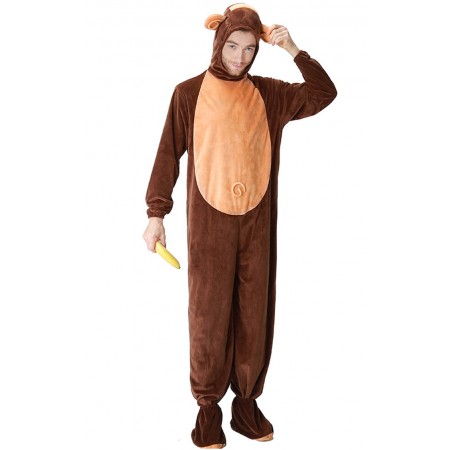 Combinaison Cosplay Singe pour Adultes Costume d'Halloween