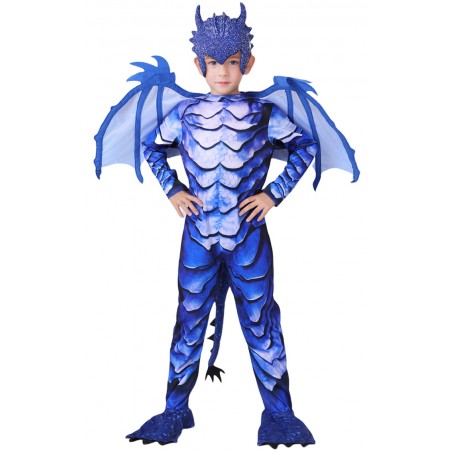 Costume Cosplay Dragon pour Enfants Costume d'Halloween Déguisement de Scène