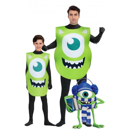 Costume Mike Wazowski Déguisement Halloween en Famille