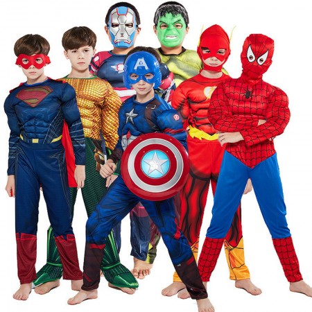 Costume Superhéros pour Enfants Cosplay Déguisement Halloween