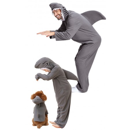 Costume Cosplay Requin pour Famille Déguisement Halloween Amusant