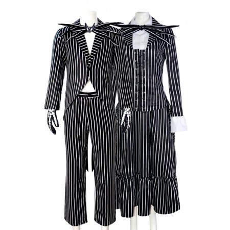 Costume Cosplay Jack Skellington Vêtements Halloween Noël