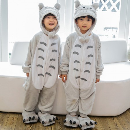 Combinaison Pyjama Enfants Totoro Capuche Garçon & Fille Déguisement Déguisement