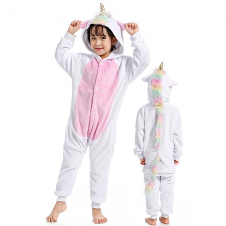 Combinaison Pyjama Enfant Rainbow Tail Licorne Déguisement Déguisement