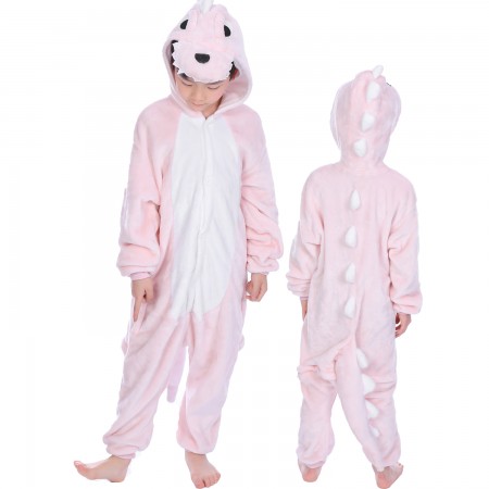 Combinaison Pyjama Enfant Dinosaure Rose Déguisement Déguisement