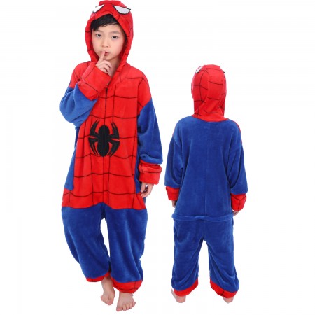 Combinaison Pyjama Enfant Enfants Spiderman Déguisement Déguisement