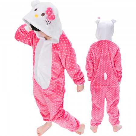 Combinaison Pyjama Enfant Kitty Chat Déguisement Déguisement