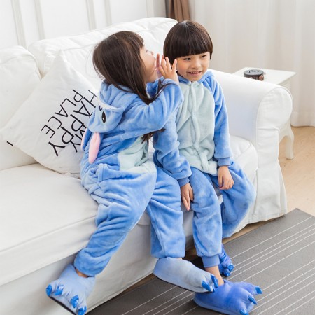 Combinaison Pyjama Enfant Stitch Garçon & Fille Déguisement Déguisement