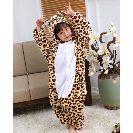 Combinaison Pyjama Enfant Leopard Bear Déguisement Déguisement