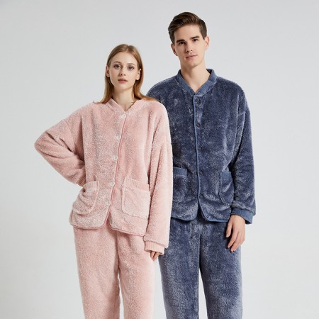 Pantalons de pyjama pour hommes Ensembles de pyjama en peluche pour femmes