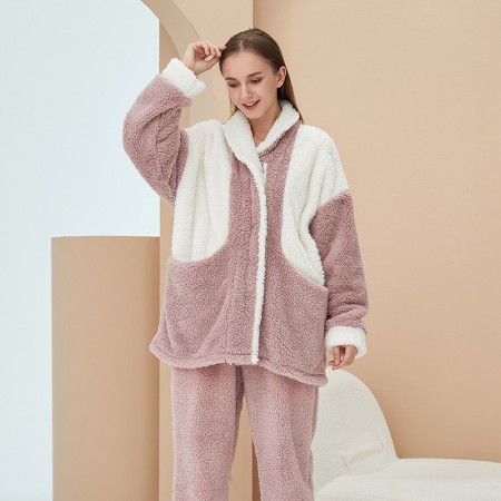 Vêtements de détente d'hiver pour femmes pyjamas de couleurs mélangées