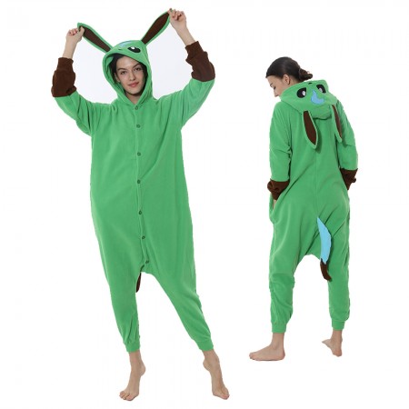 Déguisement Green Eevee Pyjama Femme Homme Pyjama Combinaison