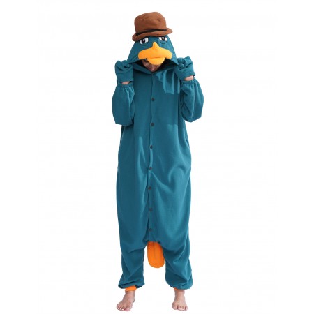 Déguisement Green Platypus Pyjama Femme Homme Pyjama Combinaison