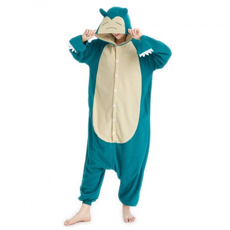 Déguisement Pokemon Snorlax Pyjama Femme Homme Pyjama Combinaison