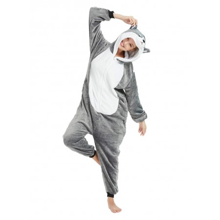Déguisement Husky Pyjama Femme Homme Pyjama Combinaison