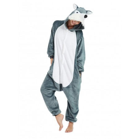 Déguisement Wolf Pyjama Femme Homme Pyjama Combinaison