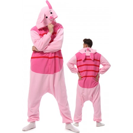 Déguisement Mens Piglet Pyjama Femme Homme Pyjama Combinaison