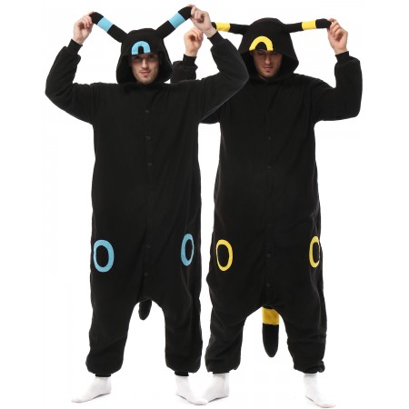 Déguisement Pokemon Noctali Umbreon Pyjama Femme Homme Pyjama Combinaison