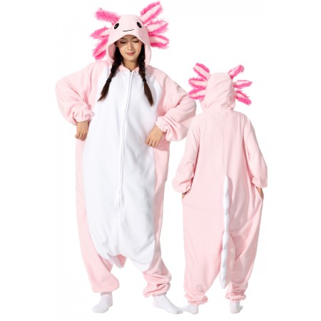 Déguisement Rose Axolotl Pyjama Femme Homme Pyjama Combinaison