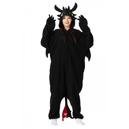 Déguisement Toothless Pyjama Femme Homme Pyjama Combinaison