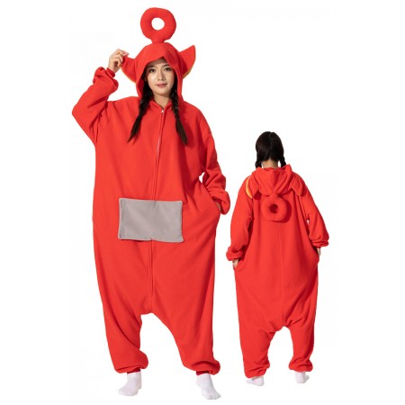 Déguisement Teletubby Po Pyjama Femme Homme Pyjama Combinaison