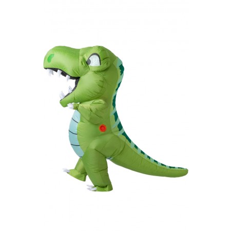 Costume Gonflable Dinosaure Vert Amusant Joyeux Costume Pour Halloween Noël