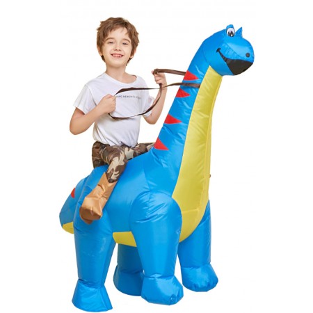 Costume Gonflable De Dinosaure Pour Enfants Anime à Chevaucher Diplodocus Deguisement Gonflable