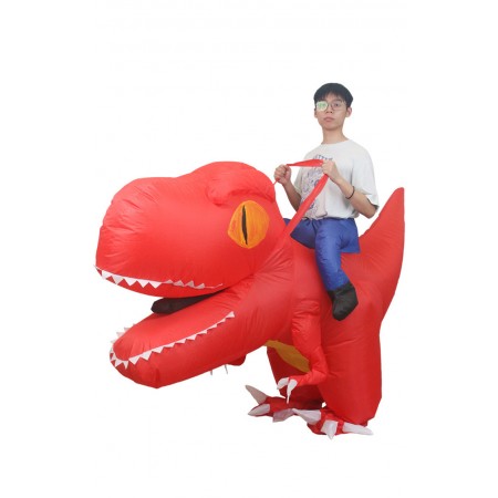 Costume Gonflable De Dinosaure Géant Costume Drôle Halloween à Chevaucher