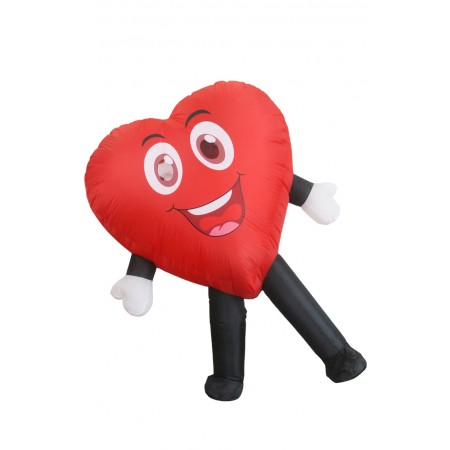 Costume Gonflable En Forme De Cœur Rouge Halloween Costume