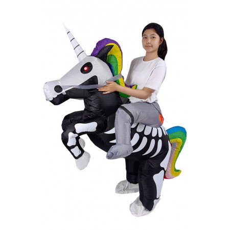 Costume Gonflable Licorne Déguisement Gonflable Avec Côtes Squelettiques