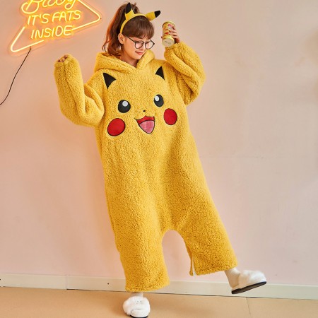 Pyjama une pièce de dessin animé Pikachu Onesie
