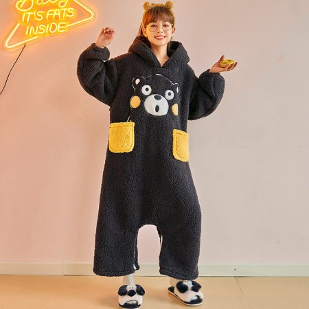 Kumamon vêtements de nuit Onesie pyjama ours combinaison Costume de Cosplay