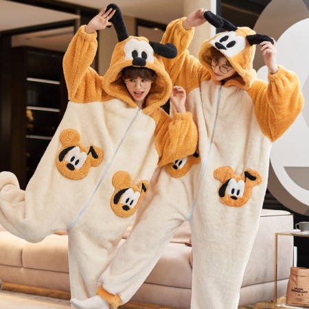 Pyjama unisexe pour adulte pyjama de Noël assorti avec des animaux