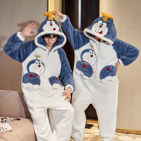 Doraemon Onesie Pyjamas Couples Pyjamas de Noël assortis