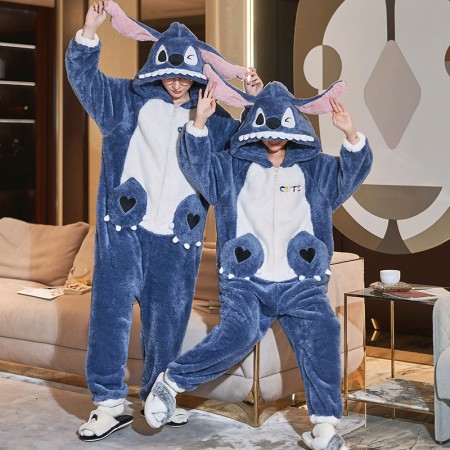 Stitch Onesie Pyjamas Pyjamas de Noël assortis pour les couples