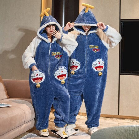 Doraemon Onesie Pyjamas Animal Homewear Pyjama assorti pour les couples
