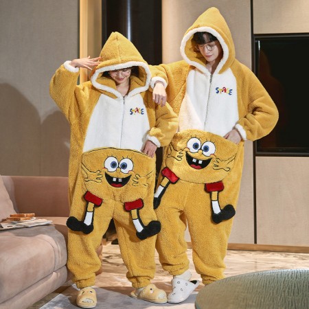 Bob l'éponge Onesie pyjama Anime combinaison pour les couples