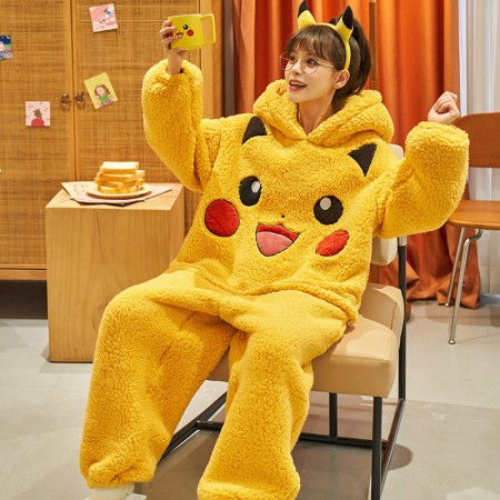 Pyjamas Cosplay Pikachu Pokemon Onesies vêtements de nuit