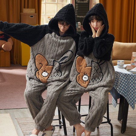 Animal Onesie Pyjamas assortis pour couples Pyjamas mignons