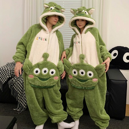 Pyjama à capuche Kigurumis Monster pour femme pyjama d'hiver