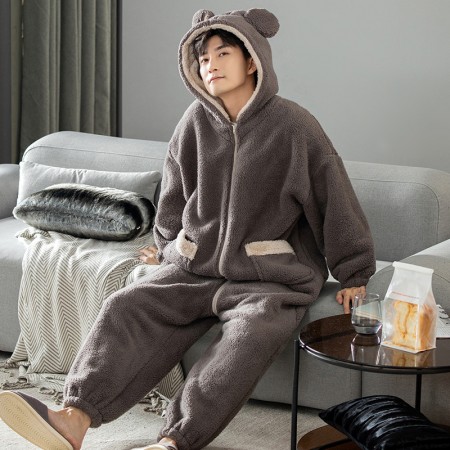 Pyjama en flanelle pour garçons maison d'hiver