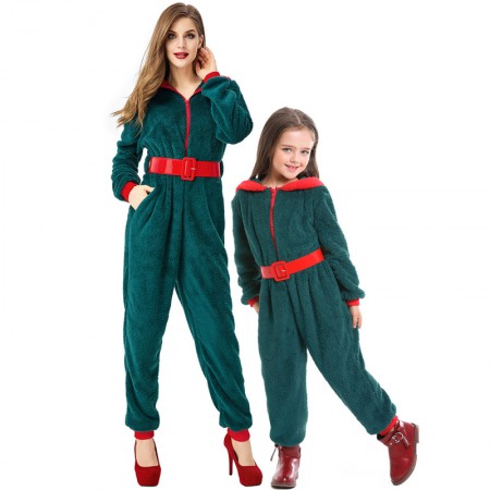 Pyjamas de Noël en famille Costume de cosplay d'arbre de Noël Onesies