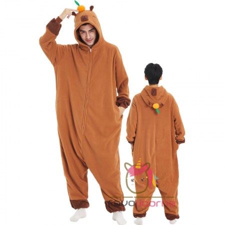 Costume de Capibara pour adulte combinaison tenue de cosplay facile pour Halloween