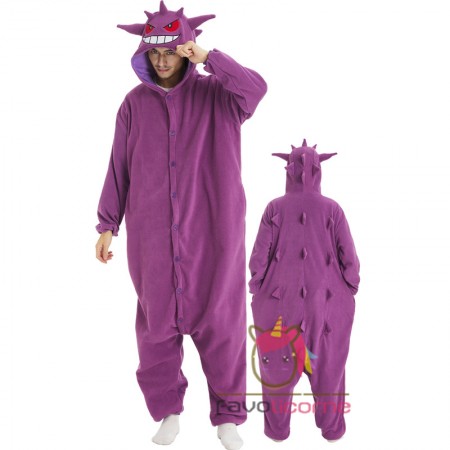 Combinaison Gengar grande taille pour femmes et hommes costume d'Halloween cosplay fête 4XL
