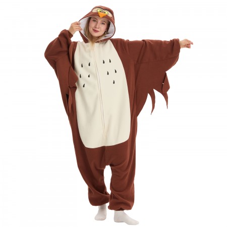 Déguisement hibou adulte combinaison onesie Halloween & Carnaval pour femme et homme