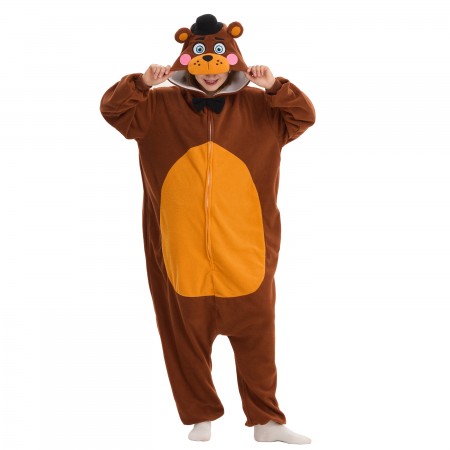 Combinaison Freddy Fazbear adulte – Déguisement ours cosplay Halloween