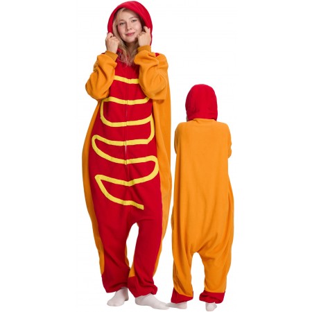 Déguisement hot-dog unisexe adulte et ado – Costume drôle Halloween