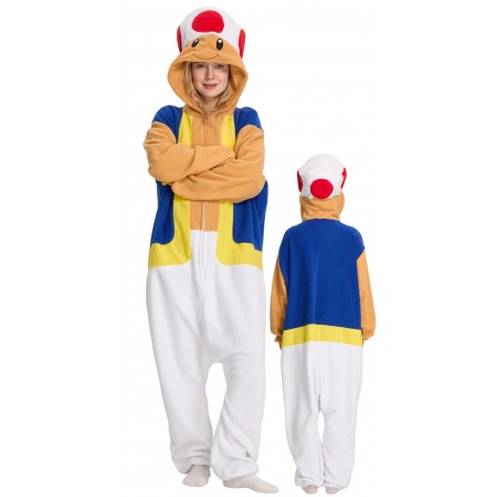 Combinaison Mario Toad adulte – Déguisement cosplay Halloween